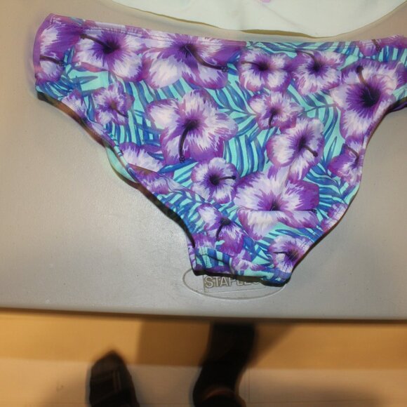 Purple & Blue 2 Pcs Justice Bikini Swimsuit Size 14 - Picture 7 of 12